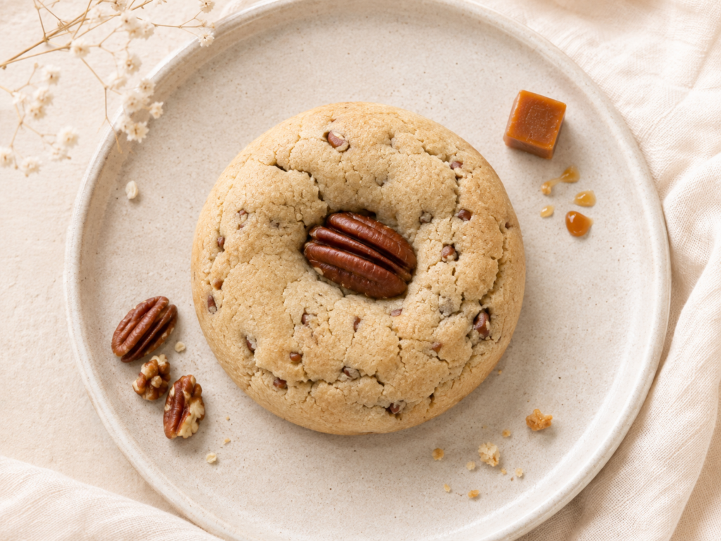 cookie caramel pécan face