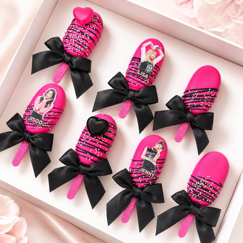 magnum cake black pink
