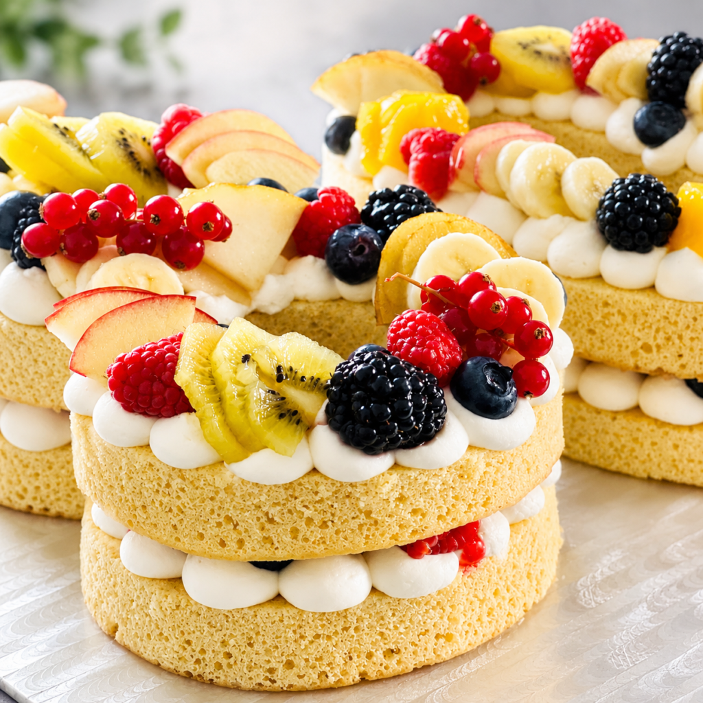 number cake aux fruits